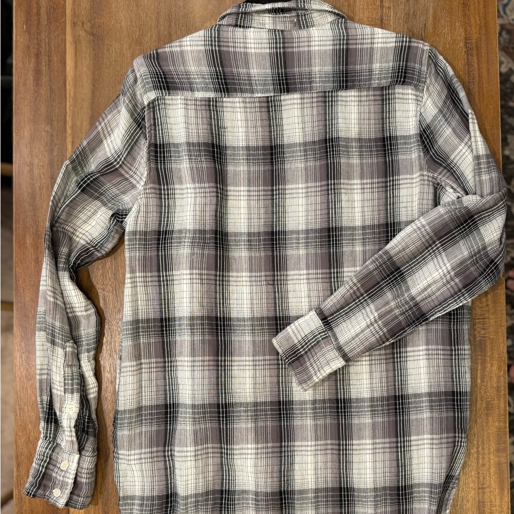 CP Shades Romy Mixed Plaid Lightweight Flannel Shirt Size M - Picture 5 of 7